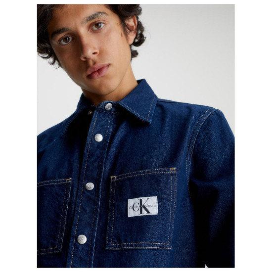 Calvin Klein Ανδρικό πουκάμισο Relaxed Linear Denim Shirt